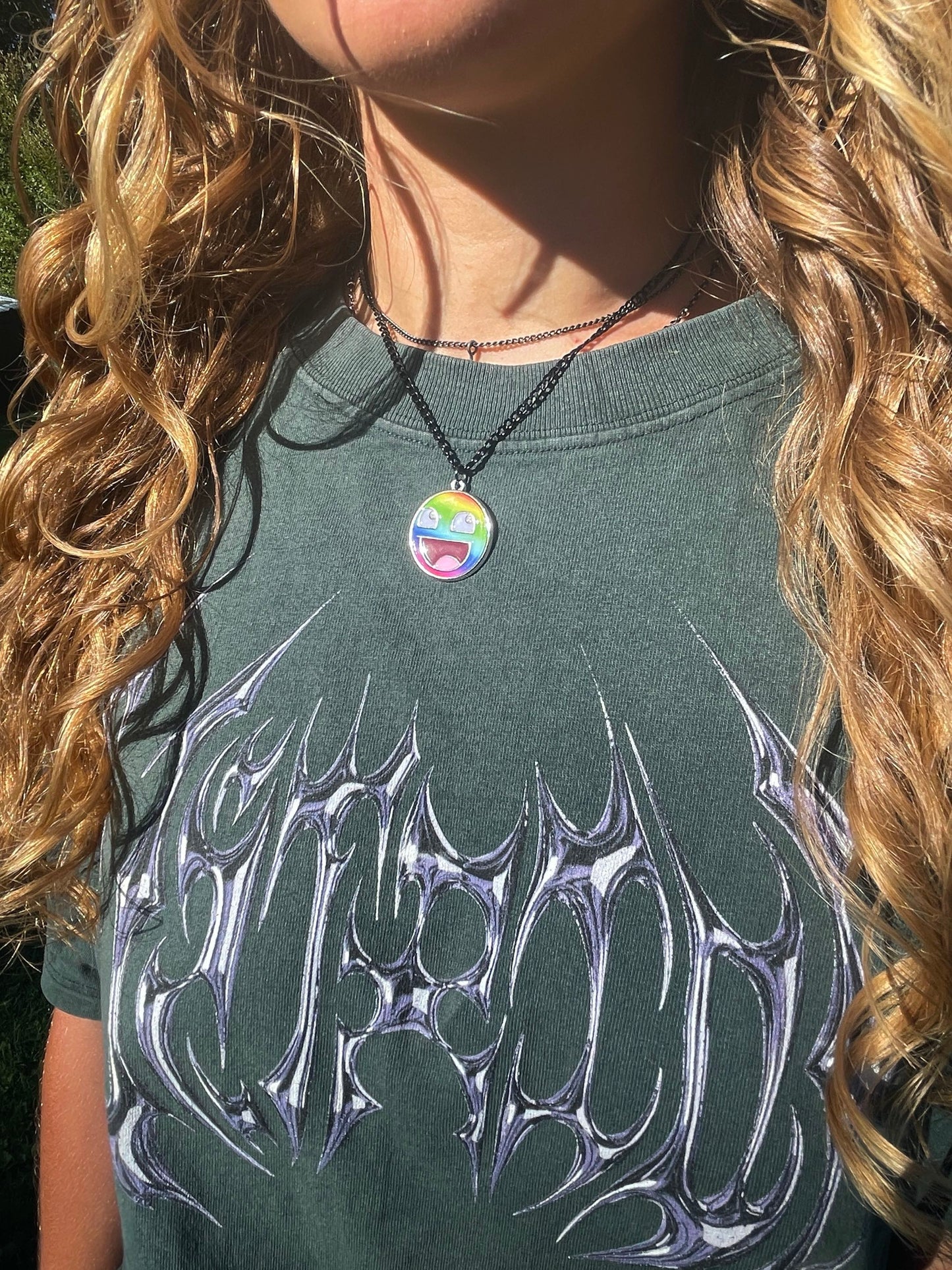 Prismatic Epic Face Necklace