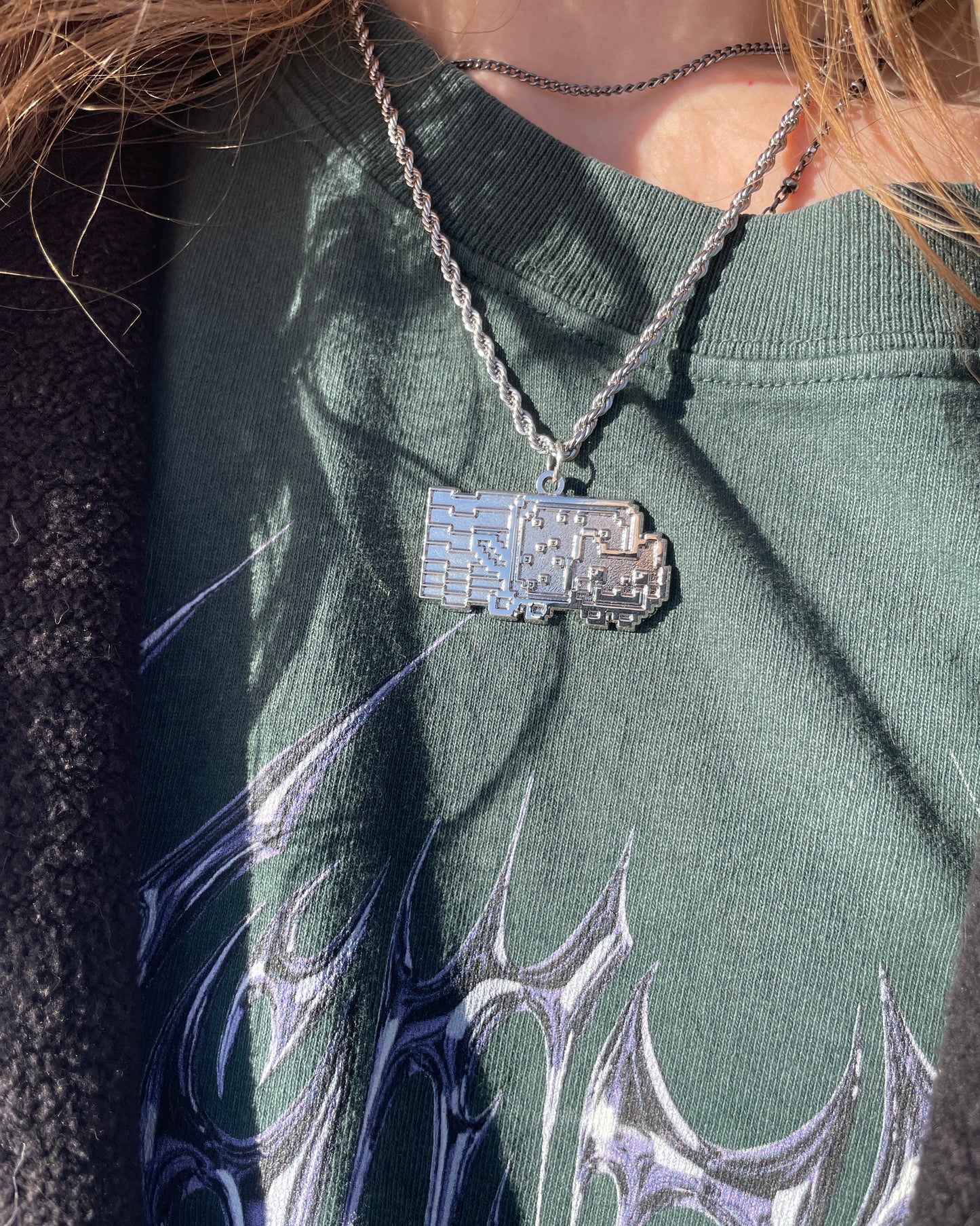 Chrome Nyan Necklace