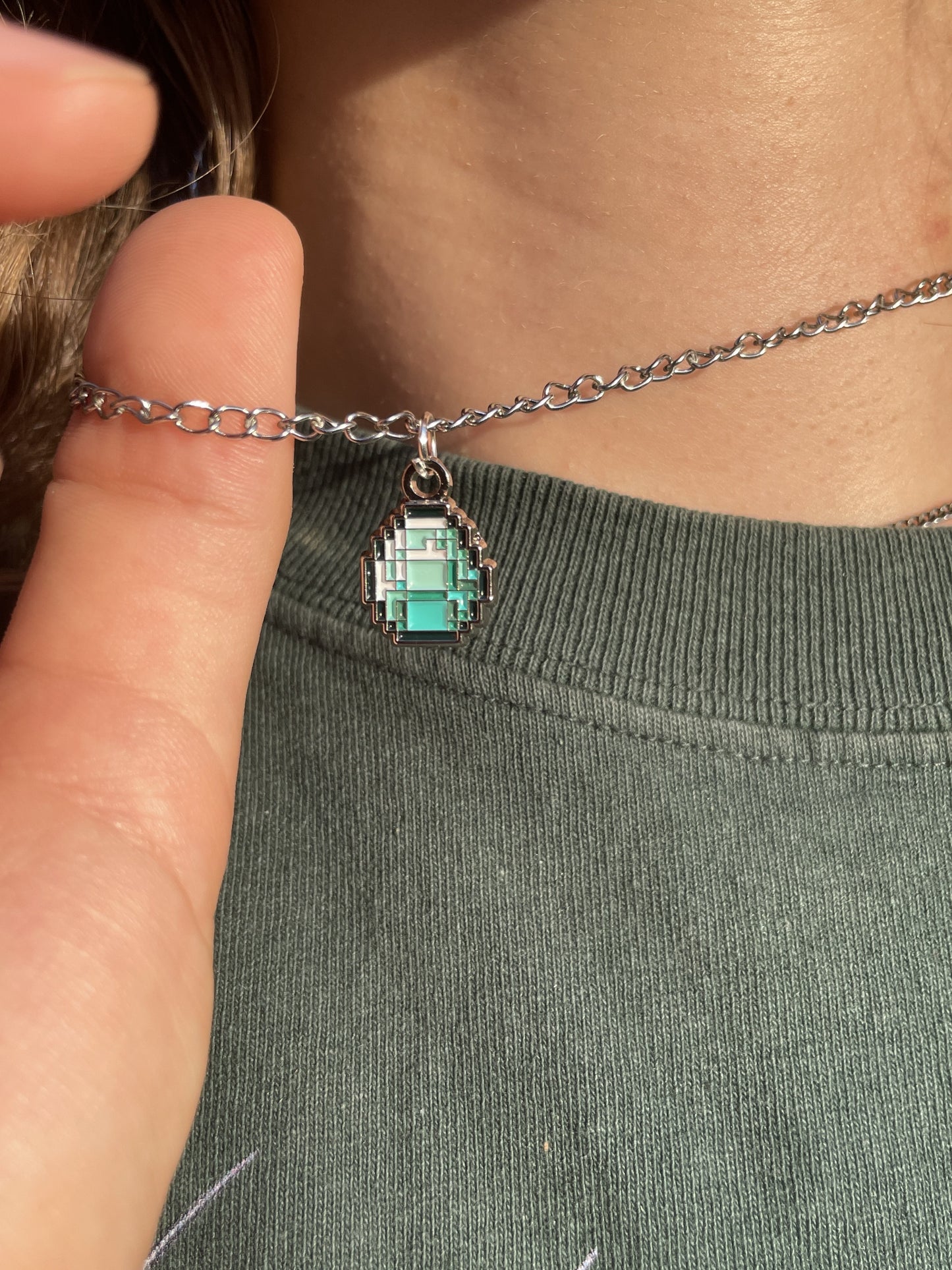 Chrome Diamond Necklace