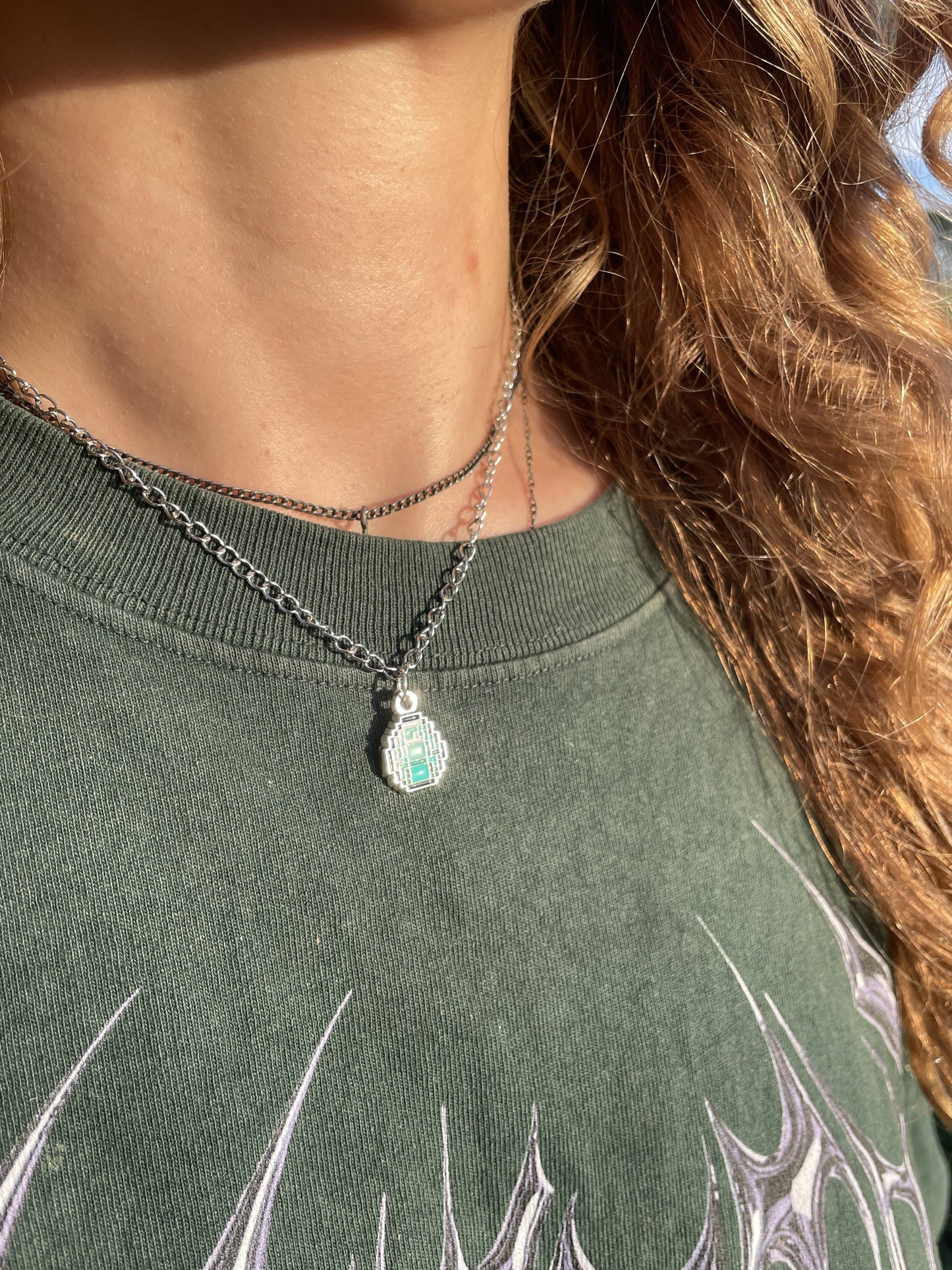 Chrome Diamond Necklace