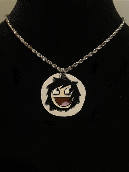 Emo Epic Face Necklace