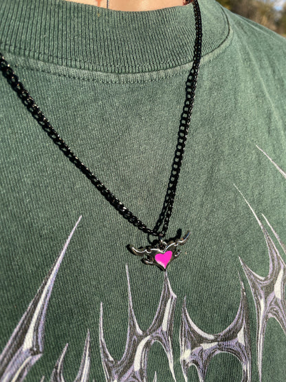 Cyber Goth Chrome Heart