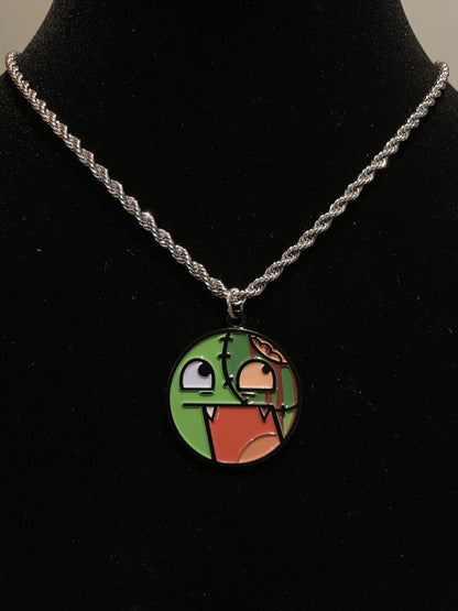 Zombie Epic Face Necklace