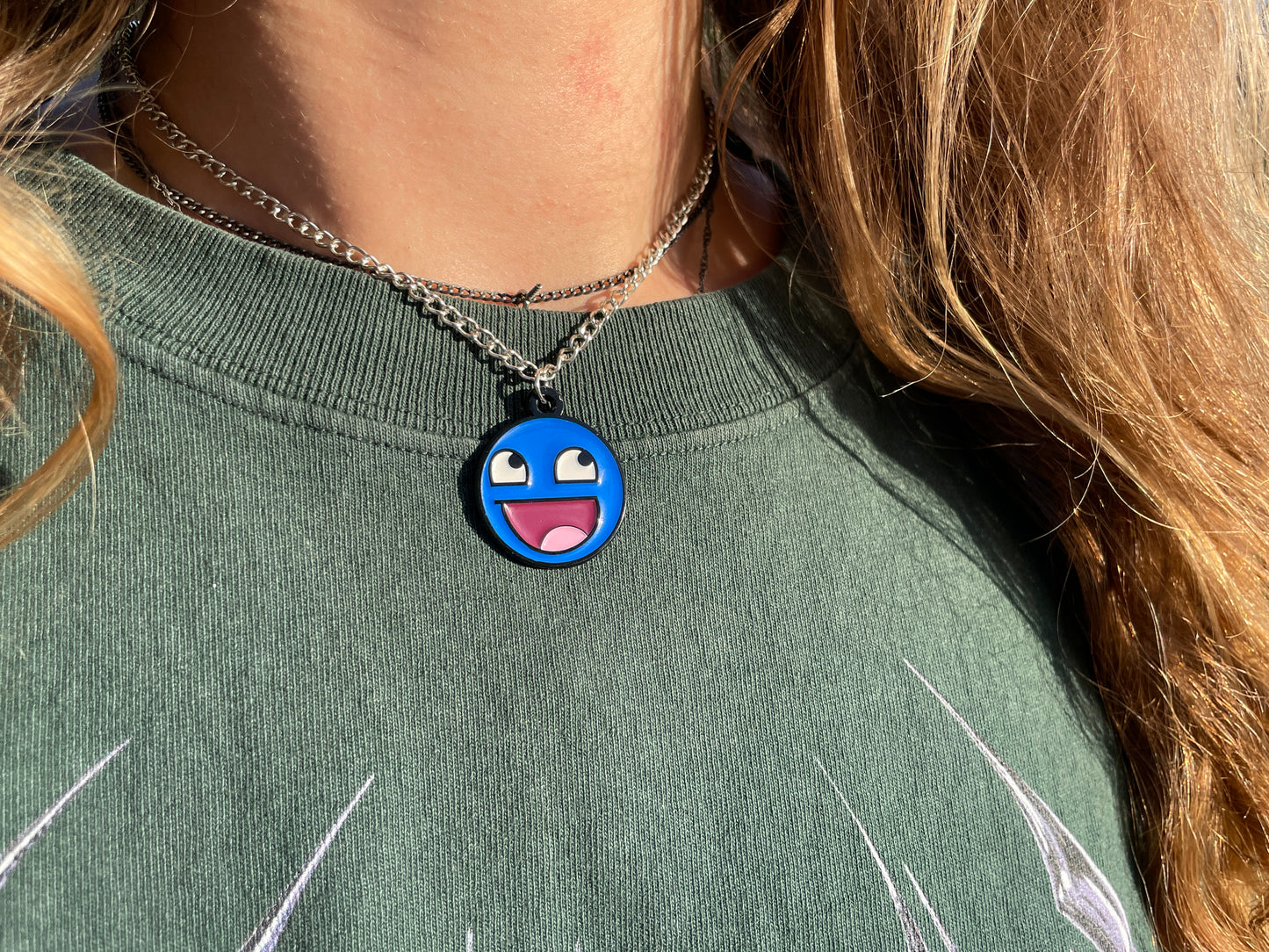 Azure Epic Face Necklace