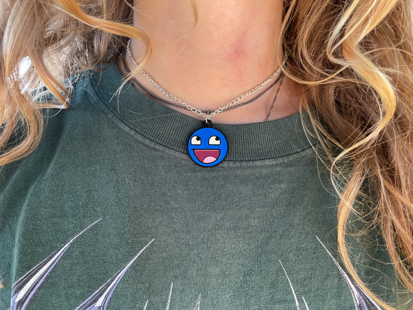 Azure Epic Face Necklace