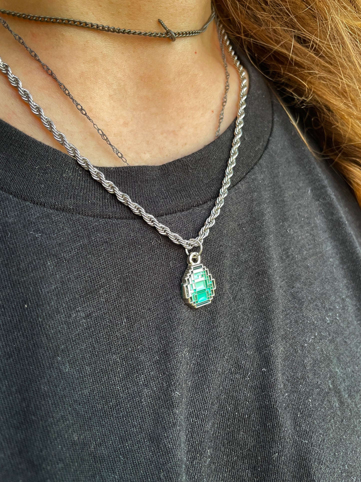 Chrome Diamond Necklace