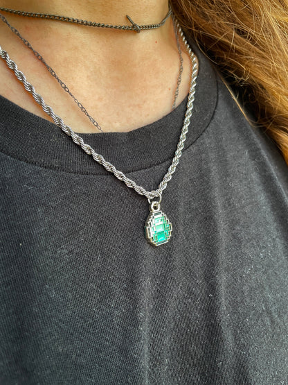 Chrome Diamond Necklace