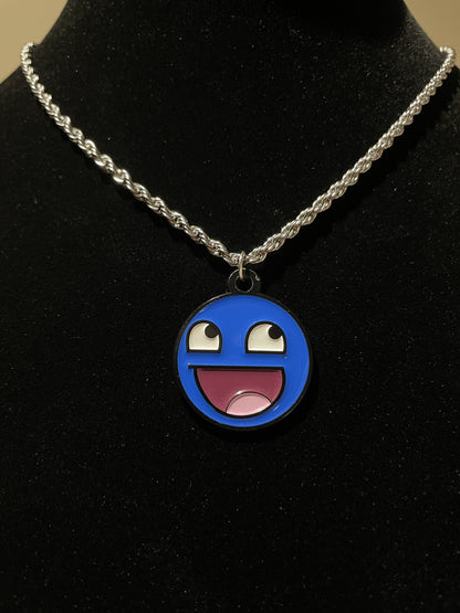 Azure Epic Face Necklace