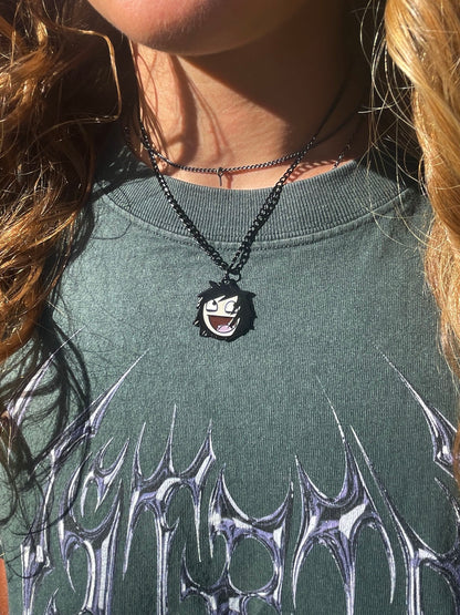 Emo Epic Face Necklace