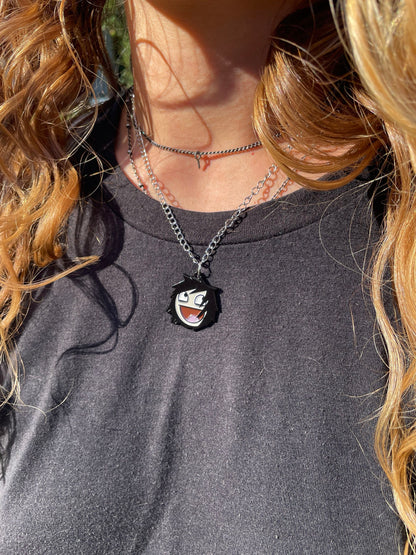 Emo Epic Face Necklace