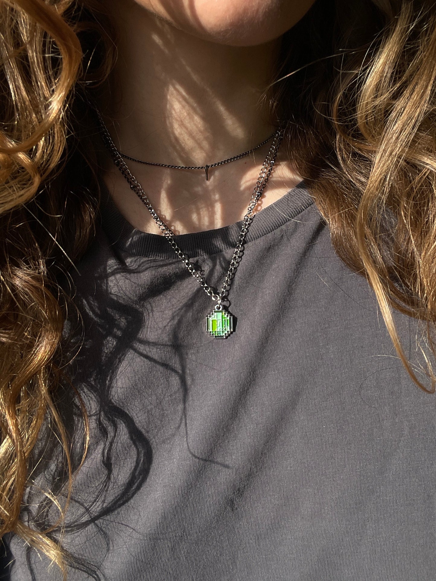 Chrome Emerald Necklace