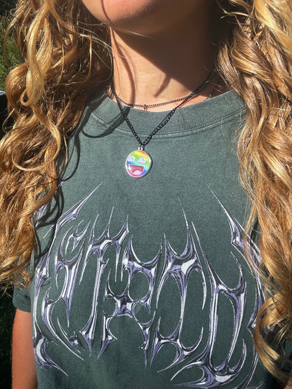 Prismatic Epic Face Necklace