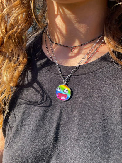 Prismatic Epic Face Necklace
