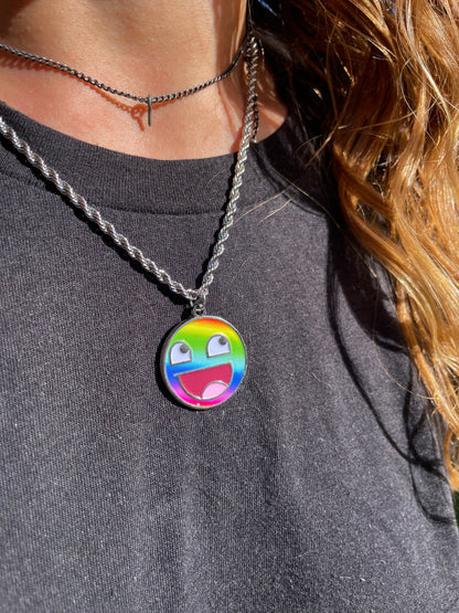 Prismatic Epic Face Necklace