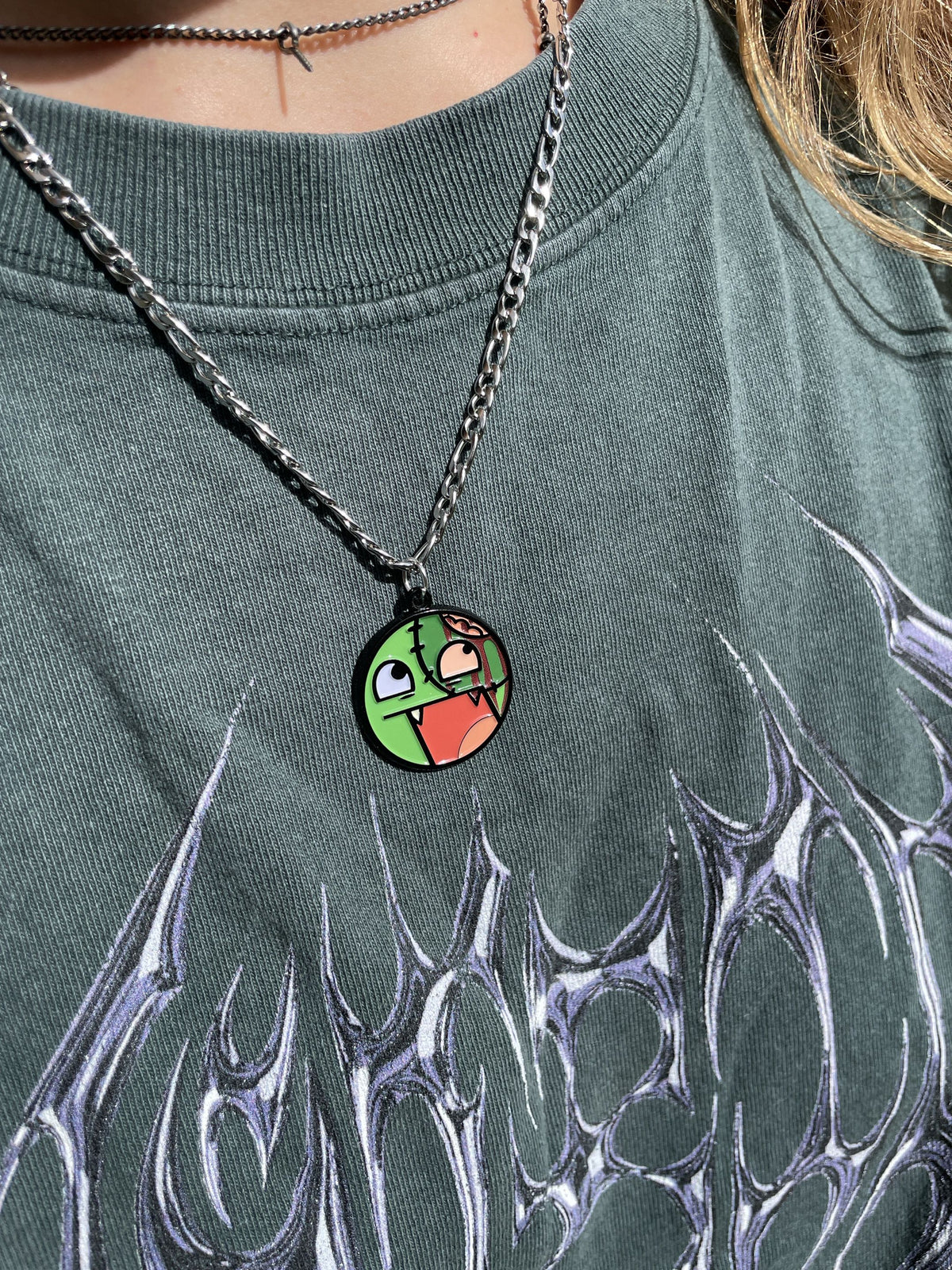 Zombie Epic Face Necklace