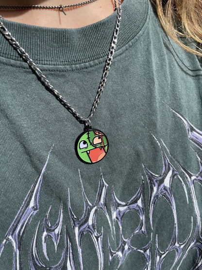 Zombie Epic Face Necklace