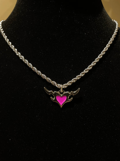 Cyber Goth Chrome Heart