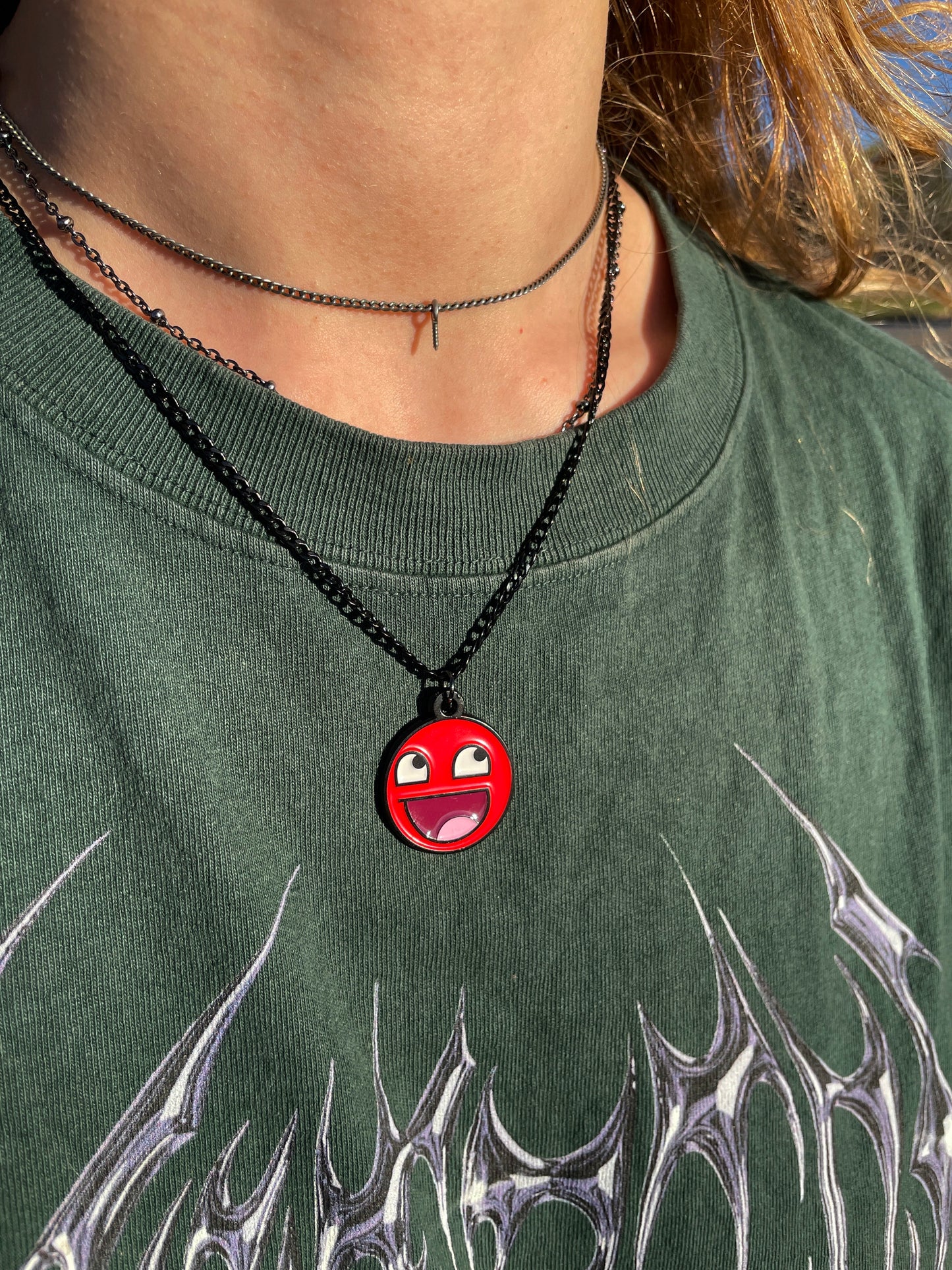 Vermilion Epic Face Necklace