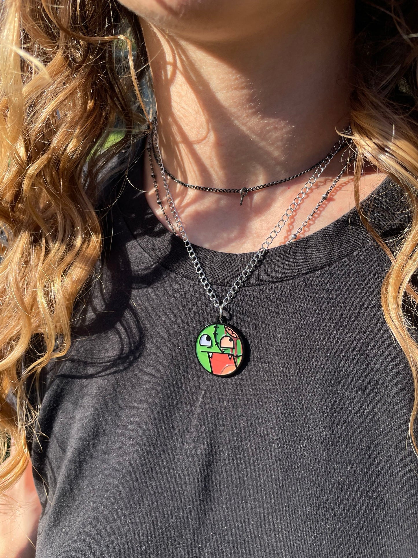 Zombie Epic Face Necklace