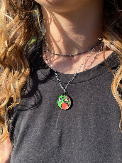 Zombie Epic Face Necklace